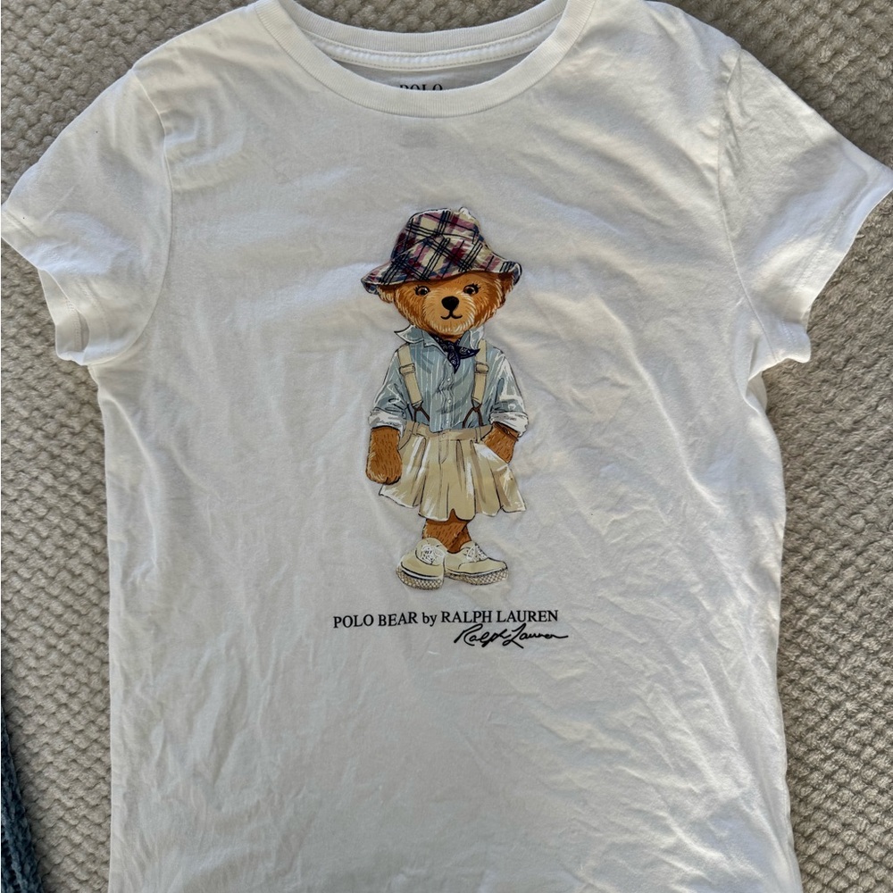 Polo by Ralph Lauren Kids White Polo Bear Tee